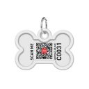 Адресник для собак и котов WAUDOG Smart ID с QR паспортом, премиум, рисунок (абстракция) (0640-0219)