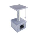 Lucky Pet (Лаки Пет) Грот - Когтеточка-домик с платформой, мех