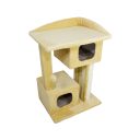 Lucky Pet (Лаки Пет) Каньон - Когтеточка-домик с платформой трехуровневая, мех
