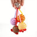 Игрушка для кота Мышка из верёвки с колокольчиком 4*6 см