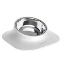 AnimAll (ЭнимАлл) Миска металлическая на подставке для собак, белый, 420 мл