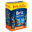 Brit Premium (Брит Премиум)  Meaty Delicate Chunks in Gravy - Влажный корм для стерилизованных кошек Мясные кусочки в соусе