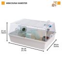 Ferplast (Ферпласт) Mini Duna Hamster клетка для хомяка с открывающейся крышей, 55x39x27 см