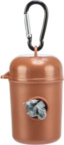 Trixie (Трикси) -  Контейнер для уборочных пакетов пластиковый + 2 рулона*20шт, цвета в ассортименте