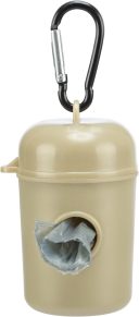 Trixie (Трикси) -  Контейнер для уборочных пакетов пластиковый + 2 рулона*20шт, цвета в ассортименте