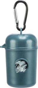 Trixie (Трикси) -  Контейнер для уборочных пакетов пластиковый + 2 рулона*20шт, цвета в ассортименте