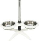 Trixie (Трикси) - Миски на подставке двойные со стальными чашами (белая)