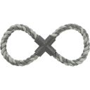 Trixie (Трикси) - Игрушка для собак Канат-восьмерка плетеная, 35см