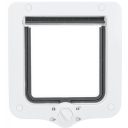 Trixie (Трикси) - Дверцы для кошек и собак двухсторонние с туннелем, 20 × 22 cм, белые, пластик