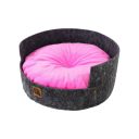 Lucky Pet (Лаки Пет) "Релакс" Лежак для собак и котов, войлок (серо-розовая)