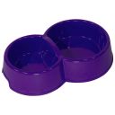 Lucky Pet (Лаки Пэт) №2 - Миска двойная пластиковая для животных, 200+300 мл