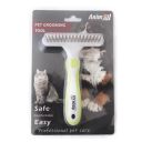 AnimAll (ЭнимАлл) Groom - Расческа-грабли двухрядная для собак и кошек,  M