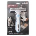AnimAll (ЭнимАлл) Groom - Расческа-грабли двухрядная для собак и кошек,  M