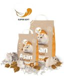 Asan (Асан) Petit - Эконаполнитель из целлюлозы для мелких грызунов, нейтрализатор запаха