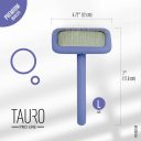 Tauro Pro Line (Тауро про Лайн) Расческа-щетка деревяная прямоугольная для кошек и собак, фиолетовый