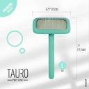 Tauro Pro Line (Тауро про Лайн) Расческа-щетка деревяная прямоугольная для кошек и собак, мятный