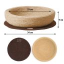 CattyMan (КэттиМэн) Scratching Jute Bed  - Лежак-когтеточка для котов с ковриком