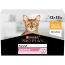 Purina Pro Plan Adult Delicate Multipack - Консервированный полнорационный корм для кошек с чувствительным травлением мусс с курицей (банка)