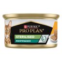 Purina Pro Plan Adult Sterilised Maintenance Multipack - Консервированный полнорационный корм для взрослых стерилизованных кошек, мусс с курицей (банка)