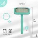 Tauro Pro Line (Тауро про Лайн) Расческа-щетка деревяная прямоугольная для кошек и собак, мятный