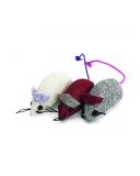 Camon (Камон) Gioco per gatti - игрушка для котов цветные жгутовые мышки 6,5см 3шт