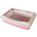 AnimAll (ЭнимАлл) Cat Toilet А970- Туалет для кошек под наполнитель с цветным бортиком и пластиковой сеткой