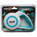 AnimAll (ЭнимАлл) Reflector M - Поводок-рулетка для собак, лента (5 м, до 25 кг)