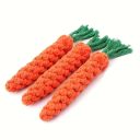 Игрушка жевательная для собак из каната в виде Морковки