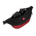 Collar (Коллар) Waudog Family поясная сумка-бананка для корма и аксессуаров, рисунок "Red plaid", 33x17x10 см