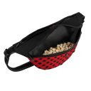 Collar (Коллар) Waudog Family поясная сумка-бананка для корма и аксессуаров, рисунок "Red plaid", 33x17x10 см