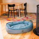 Harley & Cho (Харли энд Чо) Donut Ocean овальный лежак для собак (голубой)