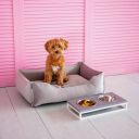 Harley & Cho (Харли энд Чо) Dreamer Gray Velour лежак для кошек и собак (серый)