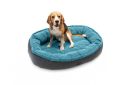 Harley & Cho (Харли энд Чо) Donut Ocean овальный лежак для собак (голубой)