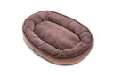 Harley & Cho (Харли энд Чо) Donut Brown овальный лежак для собак (коричневый)