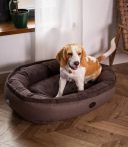 Harley & Cho (Харли энд Чо) Donut Brown овальный лежак для собак (коричневый)