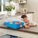Ferplast (Ферпласт) Cage Combi 2 клетка для хомяка с мини-спортзалом, 79,5x29,5x26,3 см