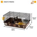 Ferplast (Ферпласт) Cage Criceti 9 Pirates Black клетка для хомяка, 46x29,5x23 см (черный металл)
