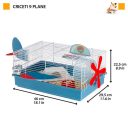 Ferplast (Ферпласт) Cage Criceti 9 Plane White клетка для хомяка, 46х29,5х23 см (белый металл)
