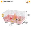Ferplast (Ферпласт) Cage Criceti 9 Princess White клетка для хомяка, 46x29,5x23 см (белый металл)