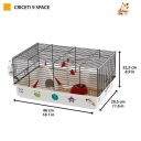 Ferplast (Ферпласт) Cage Criceti 9 Space Black клетка для хомяка, 46x29,5x23 см (черный металл)
