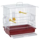 Ferplast (Ферпласт) Cage Giusy White клетка для канареек и небольшой экзотических птиц, 39х26х37 см (белый металл)