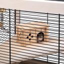 Ferplast (Ферпласт) Cage Hamsterville Black дерев'яна клітка для хом'яка, 60x34x49 см (чорний метал)