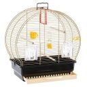 Ferplast (Ферпласт) Cage Luna 2 Antique Brass клетка для канареек и других маленьких экзотических птиц, 44,5x25x45,5 см (металл цвета латунь)
