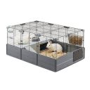 Ferplast (Ферпласт) Cage Multipla Black модульная клетка для средних грызунов, 107,5x72x50 см (черный металл)
