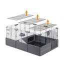 Ferplast (Ферпласт) Cage Multipla Black модульная клетка для средних грызунов, 107,5x72x50 см (черный металл)