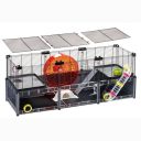 Ferplast (Ферпласт) Cage Multipla Hamster Large Black клетка для хомяка,107,5x37,5x42 см (черный металл)