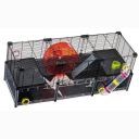 Ferplast (Ферпласт) Cage Multipla Hamster Large Black клетка для хомяка,107,5x37,5x42 см (черный металл)