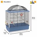 Ferplast (Ферпласт) Cage Palladio 4 Black клетка для канареек и других мелких экзотических птиц, 59x33x69 см (черный металл)
