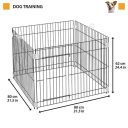 Ferplast (Ферпласт) Cage Pen Black Dog Training загон для маленьких собак и щенков, 80х80х62 см (черный)