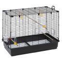 Ferplast (Ферпласт) Cage Piano 6 Black клетка для канареек и других мелких экзотических птиц, 87x46,5x70 см (черный металл)